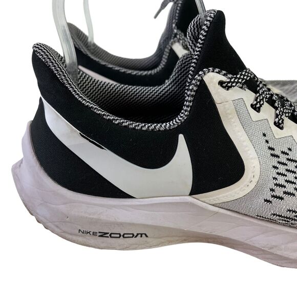 Nike Mens BQ9261-001 Zoom Winflo Black White Running Sneakers Lace Up Shoes 7.5 - Picture 12 of 16